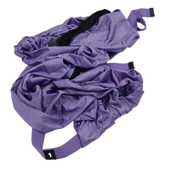 After 20 Yoga Hammock Swing Trapeze Sling Elastic Stretch Purple Silky Aerial - Picture 7 of 7